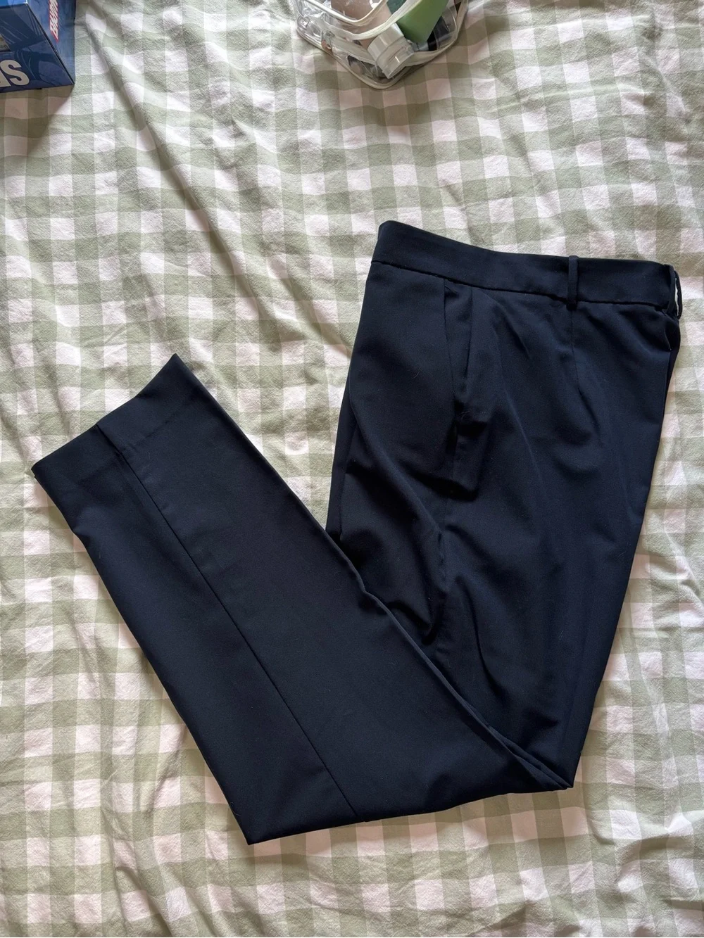 Mango (MNG) Classic Navy Blue Tailored Suit Set - Blazer & Trousers - Size 8